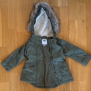 Old Navy Hooded Parka Jacket. Size 18-24 mo